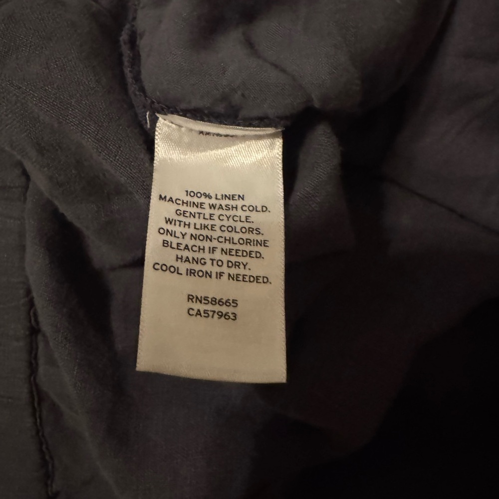 Nordstrom Charcoal Gray linen pants - Picture 5 of 6